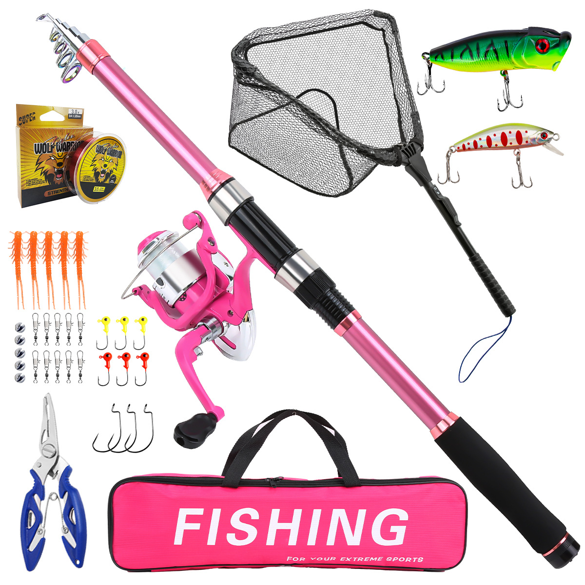 Set completo da pesca con cann - Fishing Rod Spinning recensione e prezzo