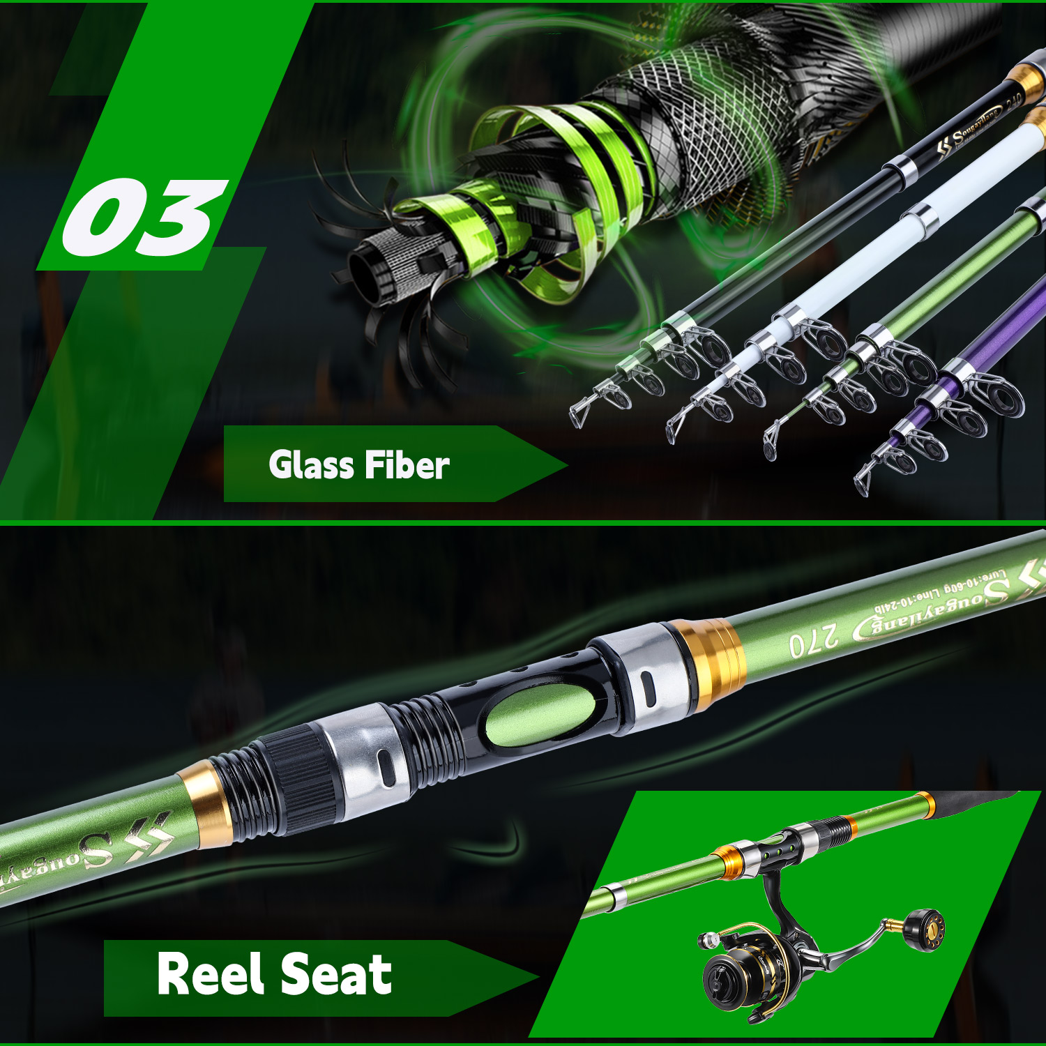 Canna da pesca spinning e muli - Fishing Rod Spinning recensione e prezzo
