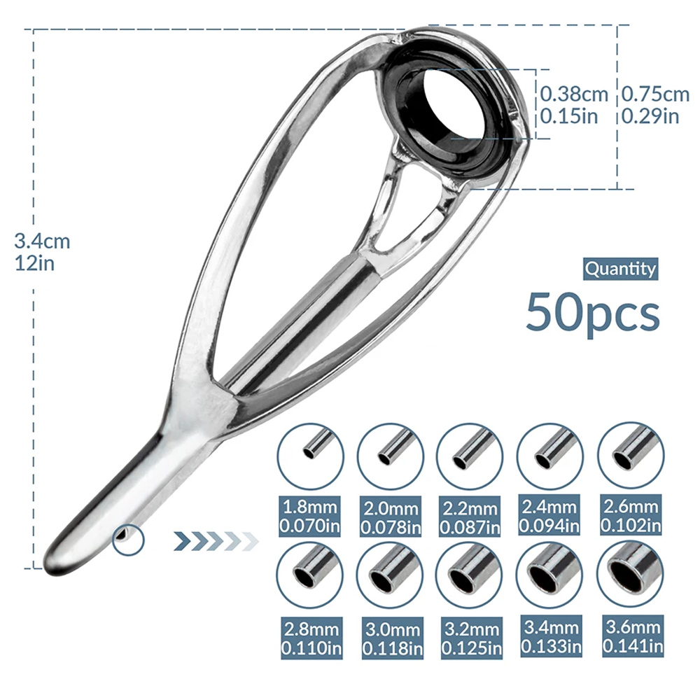 THKFISH 50 pz Guide Canna Da P - Fishing Rod Guide Replacement recensione e prezzo